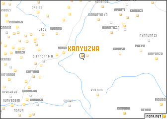 map of Kanyuzwa