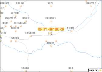 map of Kanywambora