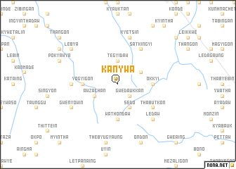 map of Kanywa