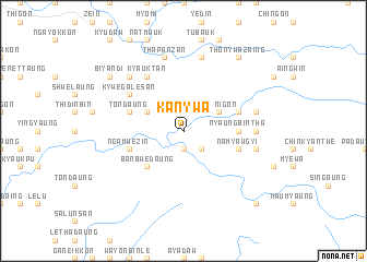 map of Kanywa