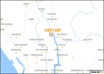 map of Kanywa