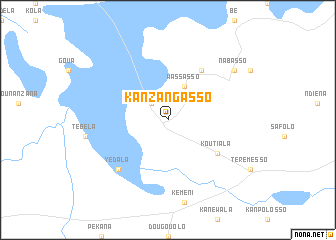 map of Kanzangasso