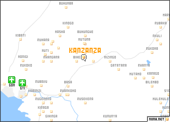 map of Kanzanza