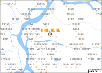 map of Kanzaung