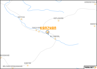 map of (( Kanzhan ))