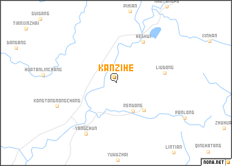 map of Kanzihe