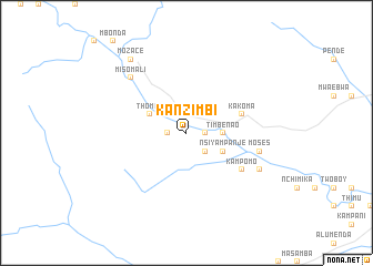 map of Kanzimbi