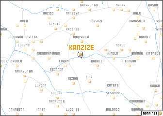 map of Kanzize