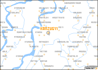 map of Kanzugyi