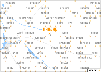 map of Kanzwe