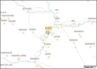 map of Kān