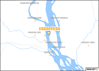 map of Kaôh Preăh