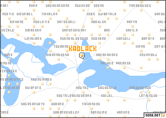 map of Kaolack