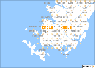 map of Kaole