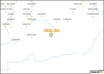 map of Kao-ling