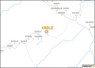 map of Kaolo