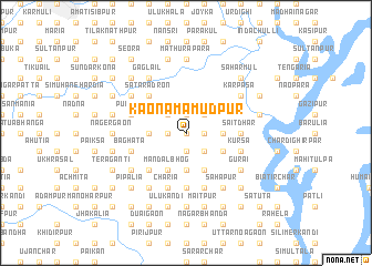 map of Kāona Māmudpur
