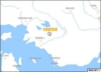 map of Kaondo