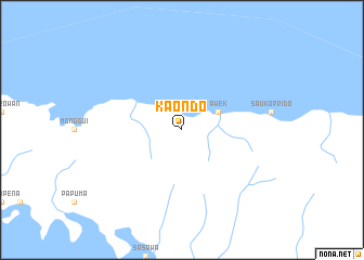 map of Kaondo