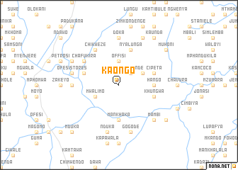 map of Kaongo