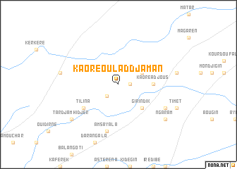 map of Kaoré Oulad Djaman
