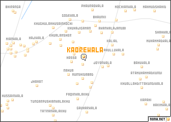 map of Kaorewāla