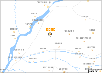 map of Kaor
