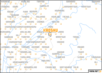 map of Kao-shu