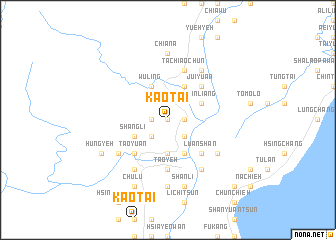 map of Kao-t\