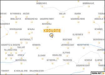 map of Kaouane