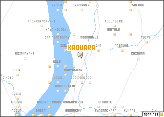 map of Kaouara