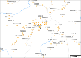 map of Kaounga