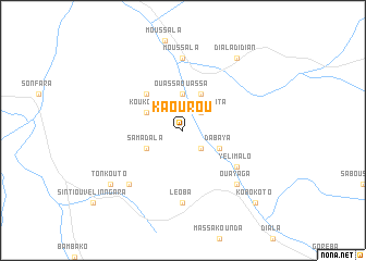 map of Kaourou