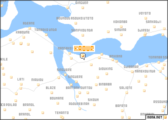 map of Kaour