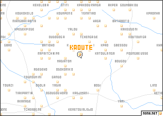 map of Kaouté