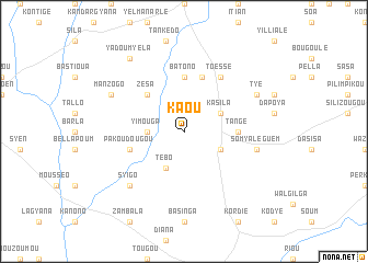 map of Kaou