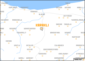 map of Kapaklı