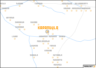 map of Kapandula
