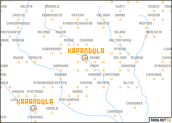 map of Kapandula