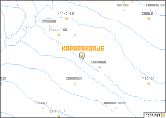 map of Kaparakonje