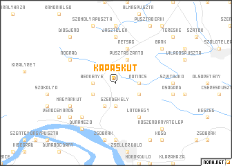 map of Kapáskút