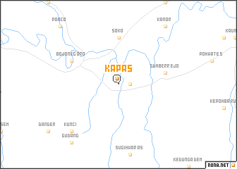 map of Kapas