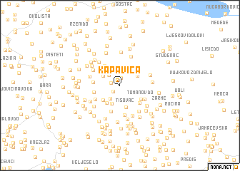 map of Kapavica