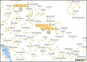 map of Kapavice