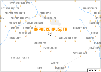 map of Kapberekpuszta