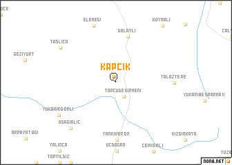 map of Kapçık