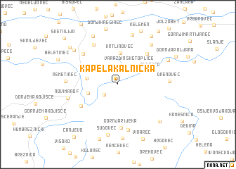 map of Kapela Kalnička