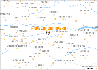 map of Kapela Podravska