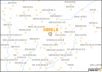 map of Kapela