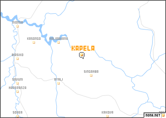 map of Kapela